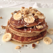 Banana Oat Pancakes Breakfast