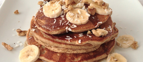 Banana Oat Pancakes Breakfast