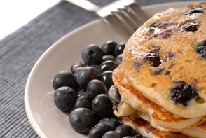 Blueberry Buckwheat Pancakes