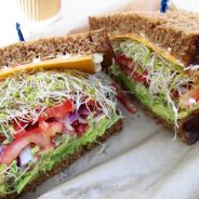 BST (Bacon, Sprout, Tomato Sandwich)